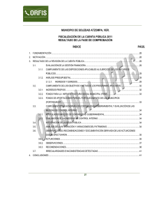 MUNICIPIO DE SOLEDAD ATZOMPA, VER.  FISCALIZACIÓN DE LA CUENTA PÚBLICA 2011