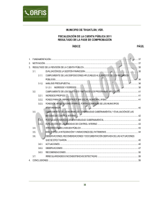 MUNICIPIO DE TIHUATLÁN, VER.  FISCALIZACIÓN DE LA CUENTA PÚBLICA 2011