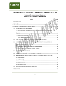 COMISIÓN  MUNICIPAL DE AGUA POTABLE Y SANEAMIENTO DE SAN...  FISCALIZACIÓN DE LA CUENTA PÚBLICA 2011