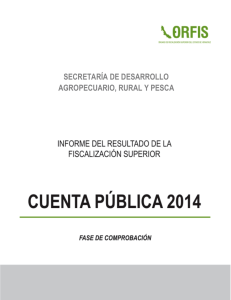 SECRETARÍA DE DESARROLLO AGROPECUARIO, RURAL Y PESCA