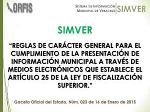 Sistema de Información Municipal de Veracruz (SIMVER)