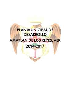 PLAN MUNICIPAL DE DESARROLLO AMATLAN DE LOS REYES, VER 2014-2017