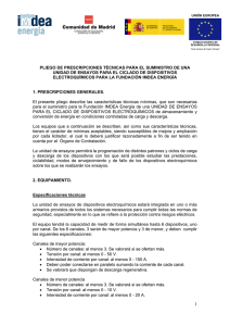 Abrir en una nueva ventana el documento pdf: Pliego Técnico_IMDEA ENERGIA_Ensayos ciclado_2013_01