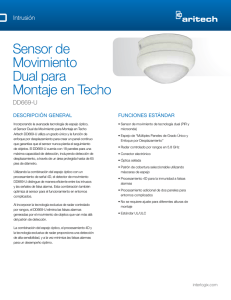 Sensor de Movimiento Dual para Montaje en Techo (Spanish)