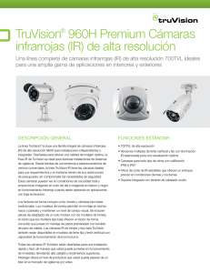 TruVision 960H Premium Resolution IR Cameras Data Sheet (Spanish)