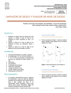 Laboratorio Dispositivos Activos - Limitador de diodo y fijador de nivel de diodo