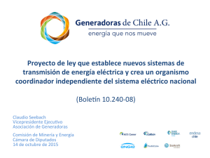 Presentación AGG Proyecto de ley de transmisión y nuevo coordinador