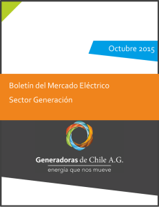 Boletín AGG Mercado Eléctrico Sector Generación octubre 2015
