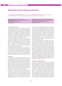 Hipertensión Arterial en Situaciones Especiales