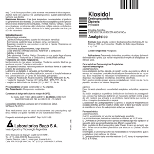 Klosidol Dextropropoxifeno Dipirona