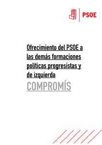 Lea la propuesta que el PSOE ha hecho a Comprom s
