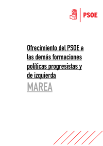 Lea la propuesta que el PSOE ha hecho a En Marea