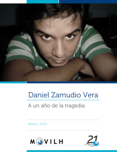 Daniel Zamudio Vera A un año de la tragedia Marzo, 2013 1