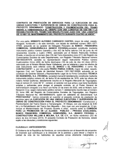 Contrato de Supervisión Yamaranguila – San Juan