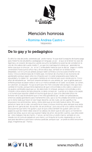 “De lo gay y lo pedagógico”,