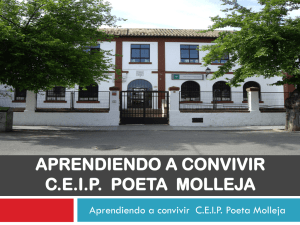 Presentacón del CEIP Poeta Molleja