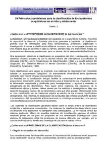 [PDF]39 Principios y problemas para la clasificación de los trastornos psiquiátricos en el niño y adolescente