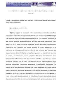 [PDF] Características maternales y temperamento del niño en la anorexia infantil