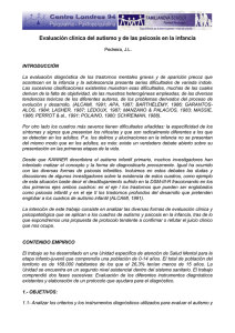 [PDF]Evaluación clínica del autismo y de las psicosis en la infancia