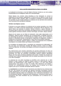 [PDF] Evaluación Neuropsicológica en Niños