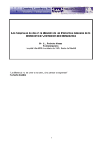 [PDF] Los hospitales de día en la atención de los trastornos mentales de la adolescencia: orientación psicoterapéutica