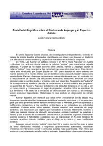 [pdf]Revisión bibliográfica sobre el Síndrome de Asperger y el Espectro Autista