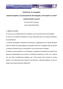 [PDF] Testimonio en el juzgado: aspectos legales y las perspectivas del abogado y del experto en salud mental infantil y juvenil