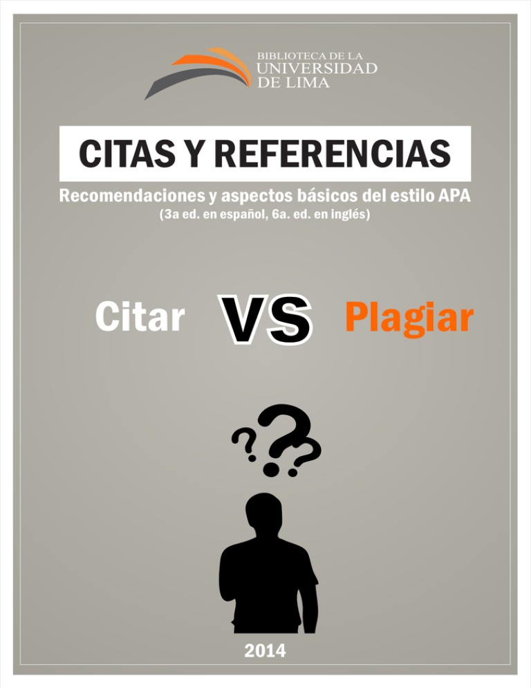 Citas Y Referencias APA