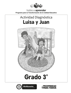 Grado 3° Luisa y Juan Actividad Diagnóstica