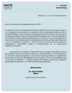 México D.F., a 17 de octubre de 2014.