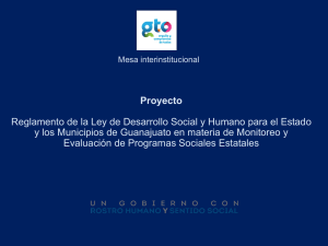 Presentación Reglamento de la Ley de Evaluación de Programas Sociales