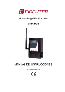 MANUAL DE INSTRUCCIONES  Router Bridge RS485 a radio airBRIDGE