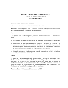 Informe de Auditoría Interna Nº IUAI/TCP/08/2015 (Control Interno)
