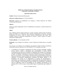 Informe de Auditoría Interna Nº IUAI/TCP/04/2015