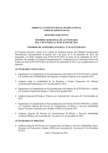 Informe de Auditoría Interna Nº IUAI/TCP/09/2014