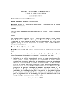 Informe de Auditoría Interna Nº IUAI/TCP/03/2014