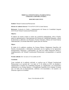 Informe de Auditoría Interna: Nº IUAI/TCP/12/2013 (control Interno)