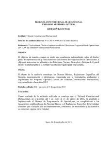 Informe de Auditoría Interna: Nº IUAI/TCP/09/2013 (control Interno)