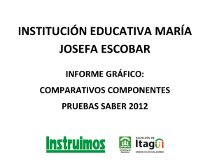 INSTITUCIÓN EDUCATIVA MARÍA JOSEFA ESCOBAR INFORME GRÁFICO: COMPARATIVOS COMPONENTES
