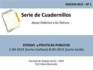 Teórico Nro.1 2015 Estado y Políticas Públicas.