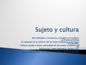 Sujeto y Cultura 2014