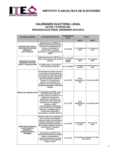 INSTITUTO TLAXCALTECA DE ELECCIONES C A