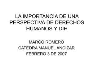 Marco Romero – Profesor Universidad Nacional de Colombia