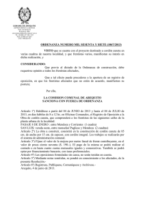Ordenanza Nº 1067-2013 Registro Oposición CORDÓN CUNETA 3 cuadras- SAN LUIS -8 DE ENERO - popular!