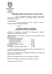 Ordenanza Nº 1054-2013 Modif Tributaria Vendedores Ambulantes popular!