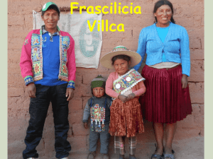 Presentación Frascilicia Villca