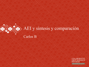 AEI y síntesis y comparación Carlos B