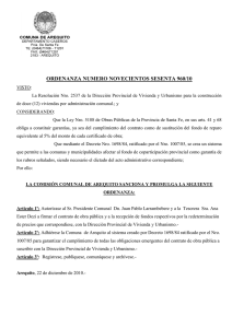 Ordenanza Nº 960-2010 Autorización Cobro DPV y U Viviendas popular!