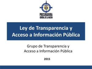 Ley de Transparencia y Acceso a Información Pública