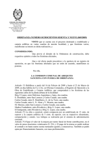 Ordenanza Nº 869-2009 Registro Oposición Carpeta asfáltica 8 cuadras popular!